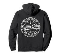 Vintage Santa Cruz Surf City California Costa Oeste Retro Sudadera con Capucha