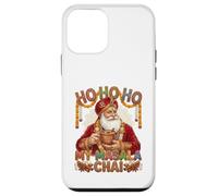 Vintage Santa Drinking Masala Chai Christmas India Men Women Carcasa para iPhone 12 Mini