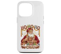 Vintage Santa Drinking Masala Chai Christmas India Men Women Carcasa para iPhone 13 Pro