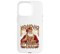 Vintage Santa Drinking Masala Chai Christmas India Men Women Carcasa para iPhone 15 Pro MAX