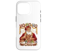 Vintage Santa Drinking Masala Chai Christmas India Men Women Carcasa para iPhone 16 Pro