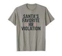 Vintage Sarcastic Retro HR Violación Navidad Oficina Irónico Camiseta