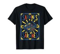 Vintage Sardine Graphic Retro Coastal Seafood Lover Sardines Camiseta