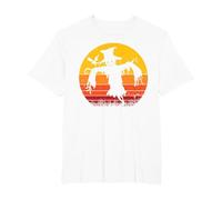 Vintage Scarecrow Shirt Halloween Costume Retro Scarecrow Camiseta, Hombre Tallas Grandes, Blanco, 6X Alto