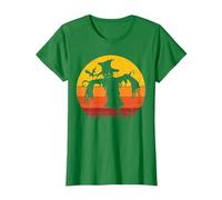 Vintage Scarecrow Shirt Halloween Costume Retro Scarecrow Camiseta, Mujer, Verde Kelly, 3XL