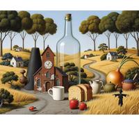 Vintage Scenery 200 Piece Jigsaw Puzzles for Adults, Colourful, Challenging & Brainteasing Adult Puzzles 200 Pieces Plants, Fun jigsaws for The Whole Family 14x10 Inch