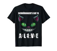 Vintage Schrödingers Cat Dead & Alive Física cuántica Camiseta
