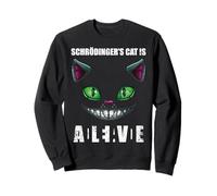 Vintage Schrödingers Cat Dead & Alive Física cuántica Sudadera