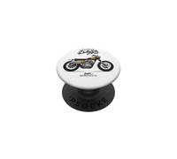 Vintage Scrambler Moto Classic Dirt Bike Entusiasta PopSockets PopGrip Adhesivo