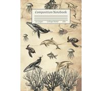 Vintage Sealife Notebook: Stylish 6x9 College Ruled Journal for Adults & Students | 120 Pages for Notes, Writing, and Sketching | Perfect Marine-Themed Stationery