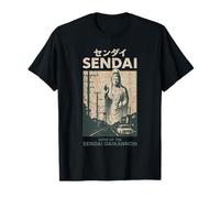 Vintage Sendai Daikannon Japón Turismo Póster Japonés Camiseta