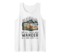 Vintage Senderismo Caminar Maravilla Camping Montaña Natur Camiseta sin Mangas