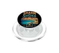 Vintage Sharm El Sheikh Egipto Viaje Souvenir Monumento Regalo PopSockets PopGrip para MagSafe