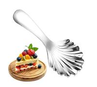 Vintage Shell Spoons, Small Stainless Steel, Short Handle Tablespoon with Portable Utility, Kitchen Accessory with Sturdy Design, Dining Tool, Reliable Serving Aid for Coffee Dessert Cereal Hotel