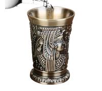 Vintage Shot Glasses, Cool Shot Glasses For Men, 30ml Zinc Alloy Egyptian Drinkware, Women Halloween Tequila Whiskey Christmas Family Friends Party Home Holiday Weekend