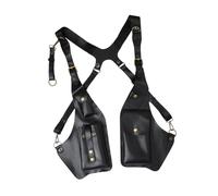 Vintage Shoulder Holster Bag | Stylish Underarm Travel Organizer with Multiple Zipper Pockets, Comfortable Strap Design for Commuting, Hiking, Festivals, Urban Adventures, Secure Passport Phone Wallet