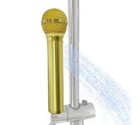Vintage Shower Head - Retro Microphone Design Handheld Shower | Aluminum Alloy Gold Bathroom Shòwer Head With Hose Extension | Decorative Hand Sħower For Home, RV, Dorm, Hotel & Spa Use