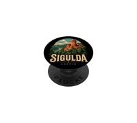 Vintage Sigulda Letonia - Recuerdo de Viaje PopSockets PopGrip Adhesivo