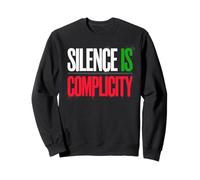 Vintage SILENCIO ES COMPLICIDAD Protesta Democracia Cambio Escuadrón Sudadera