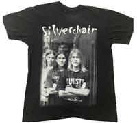 Vintage Silverchair Rock Band Concert Tour Unisex 100% Cotton Short-Sleeve T-Shirts Black XXXL
