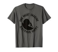 Vintage Sisyphus is Happy Quote - El Mito de Sísifo Camiseta