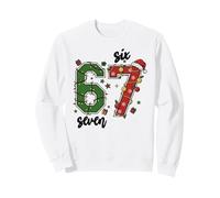 Vintage Six Seven 67 Meme 67 Navidad Vacaciones Mujer Sudadera