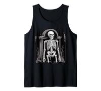 Vintage Skeleton Gothic Graveyard Design Camiseta sin Mangas