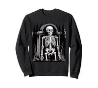 Vintage Skeleton Gothic Graveyard Design Sudadera