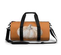 Vintage Sketch of A Pumpkin - Bolsa de viaje para gimnasio para mujeres y hombres, bolsa de lona cilíndrica con correa para el hombro