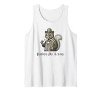 Vintage Skunk Perdón Mi Aroma | Retro Victorian Animal Camiseta sin Mangas