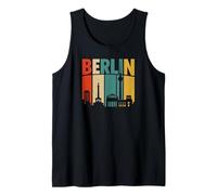 Vintage Skyline Germany Berlin Camiseta sin Mangas