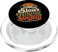 Vintage Slow Hiking Sociedad Montaña Excursionista Naturaleza PopSockets PopGrip para MagSafe