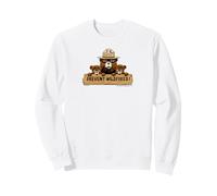 Vintage Smokey Bear and Cubs Prevent Wildfires Retro Sign Sudadera
