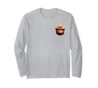 Vintage Smokey Bear Face Logo Manga Larga