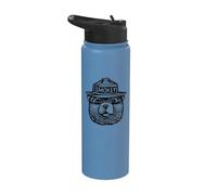 Vintage Smokey Bear Logo Officially Licensed Stainless Steel Insulated Water Bottle