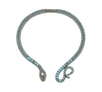 Vintage Snake Necklace Single Layered Turquoise Choker Necklaces Pendant Chain Necklace Summer Beach Accessories Party Favor Gifts 42x1.7cm