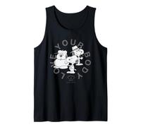 Vintage Snoopy Cuerpo Positivo Envejecimiento Amor Mente Sana Self Camiseta sin Mangas