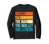 Vintage Soccer Dad The Wallet The Legend Father's Day Manga Larga