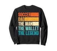Vintage Soccer Dad The Wallet The Legend Father's Day Sudadera