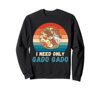 Vintage Solo Necesito Gado Gado Amante De La Comida Retro Gado Gado Sudadera