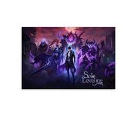 Vintage Solo Poster Leveling Anime Classic Movie Cover Para Habitaciones, Lienzo Estético Arte de Pared Decoración de Dormitorio Póster 30 x 45 cm (30 x 45 cm)