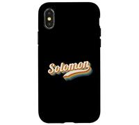Vintage Solomon Nombre Personalizado Solomon Carcasa para iPhone X/XS