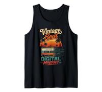 Vintage Soul Digital Mindset Retro Art Camiseta sin Mangas