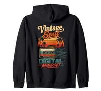 Vintage Soul Digital Mindset Retro Art Sudadera con Capucha