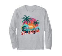 Vintage South Padre Island Besties Viaje Surf Vacaciones Manga Larga