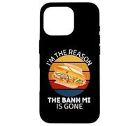 Vintage Soy la razón por la Que Banh Mi se ha ido Amante de la Comida Carcasa para iPhone 16 Pro