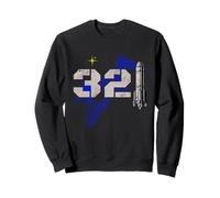 Vintage Space Coast 321 Rocket Launch Souvenir Sudadera