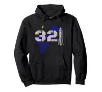 Vintage Space Coast 321 Rocket Launch Souvenir Sudadera con Capucha