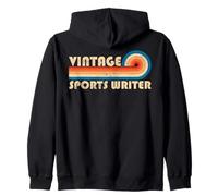 Vintage Sports Writer Job Title Birthday Idea Sudadera con Capucha