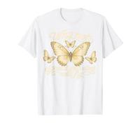 Vintage Spread Wings Butterfly Camiseta gráfica económica, Hombre, Blanco, XL
